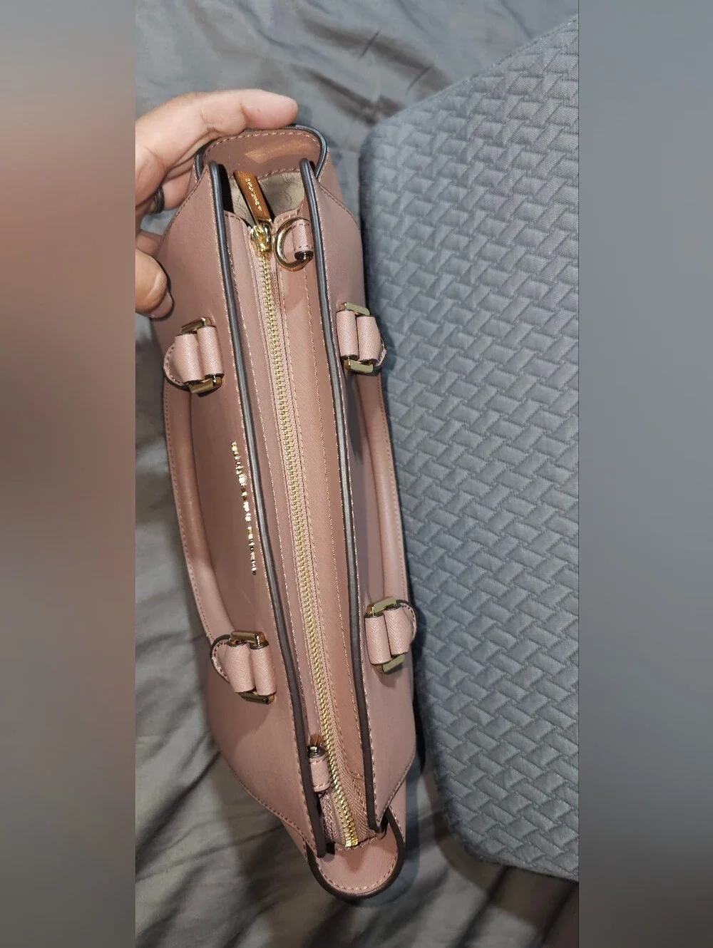Authentic Michael Kors Pink Saffiano Leather Tote Bag